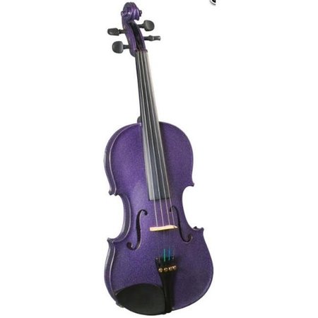 SAGA Saga SV-75PP Three Quarter size Cremona Novice Violin Outfit in Purple SV-75PP 3/4